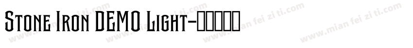 Stone Iron DEMO Light字体转换